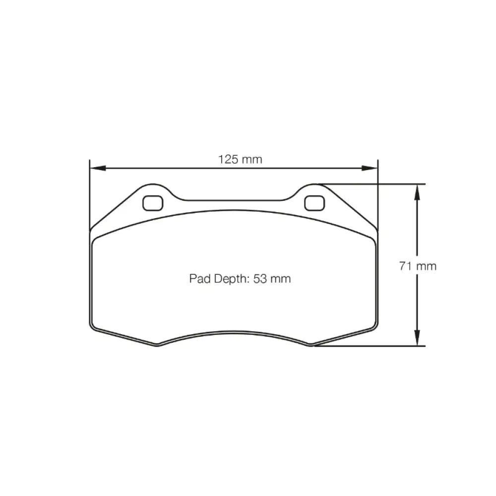 Pagid Brake Pads Fiat 500 1.4 Abarth Brembo Brakes 09- Brake Pads