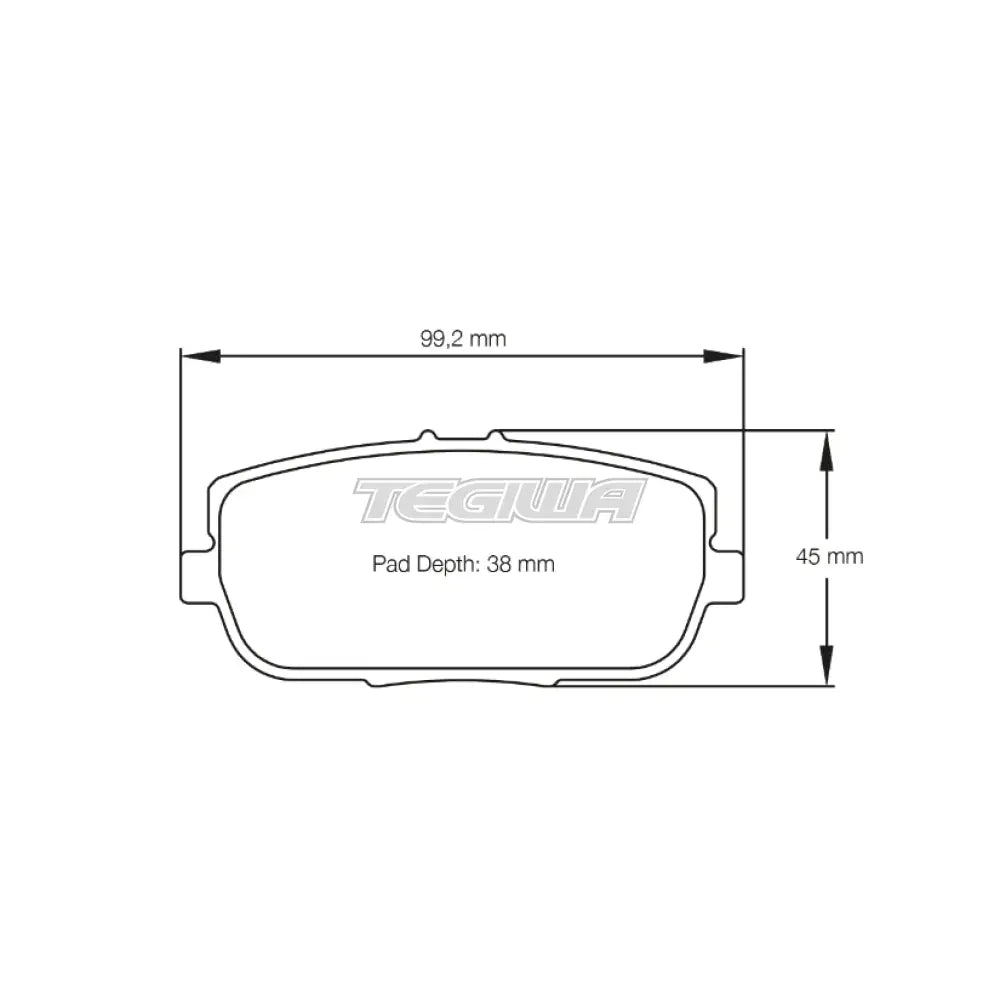 Pagid Brake Pads Fiat Abarth 124 Spider 16- Rear / RS 44 Brake Pads