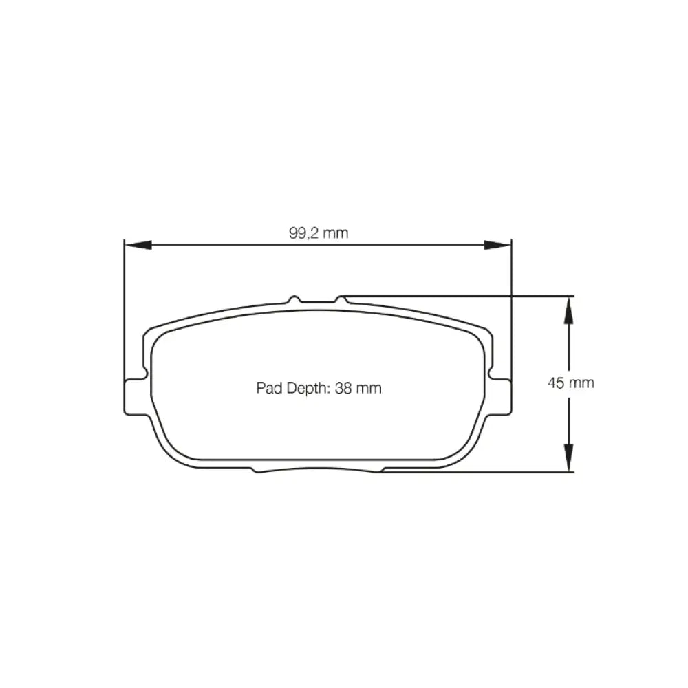 Pagid Brake Pads Fiat Abarth 124 Spider Brembo Brakes 16- Brake Pads