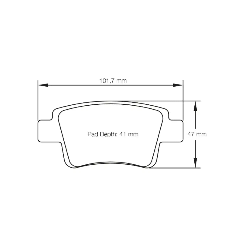 Pagid Brake Pads Fiat Punto Abarth 1.4 43806 Brake Pads