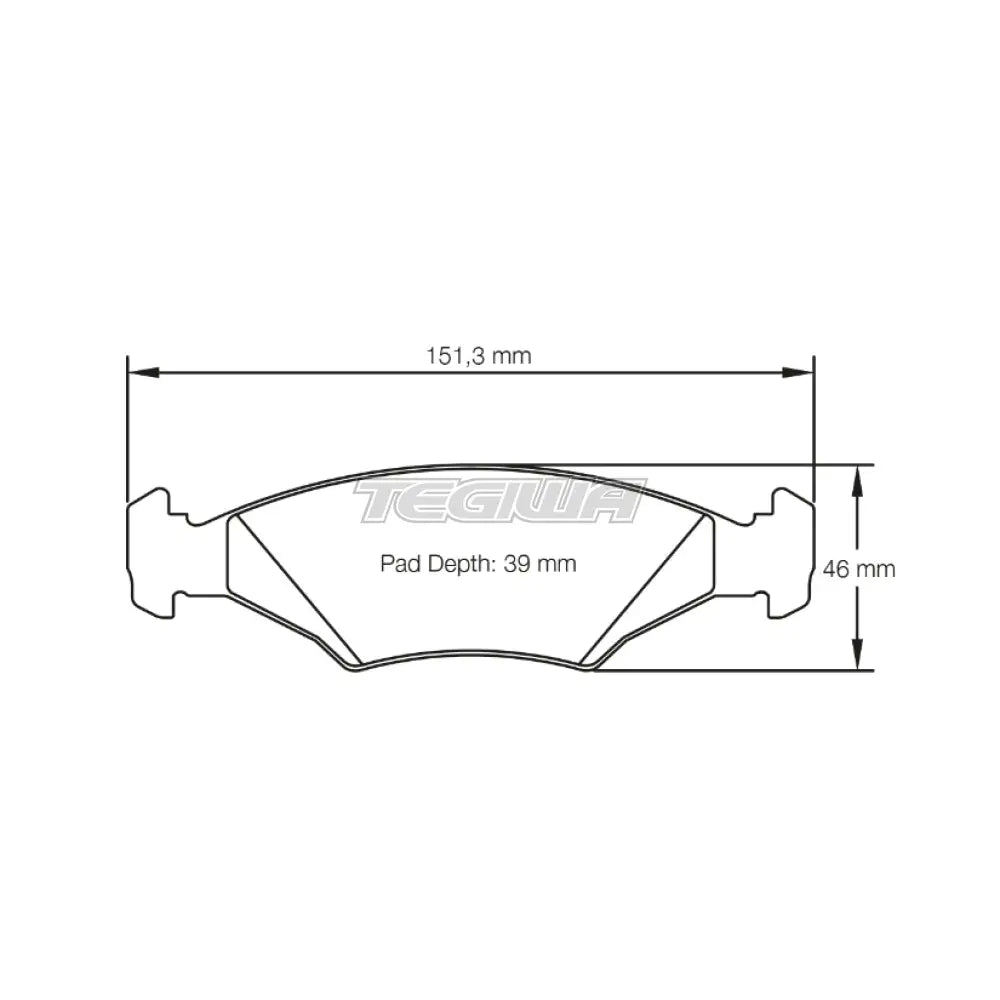 Pagid Brake Pads Ford Fiesta & Puma 16V 96-02 Front / RS 42 Brake Pads