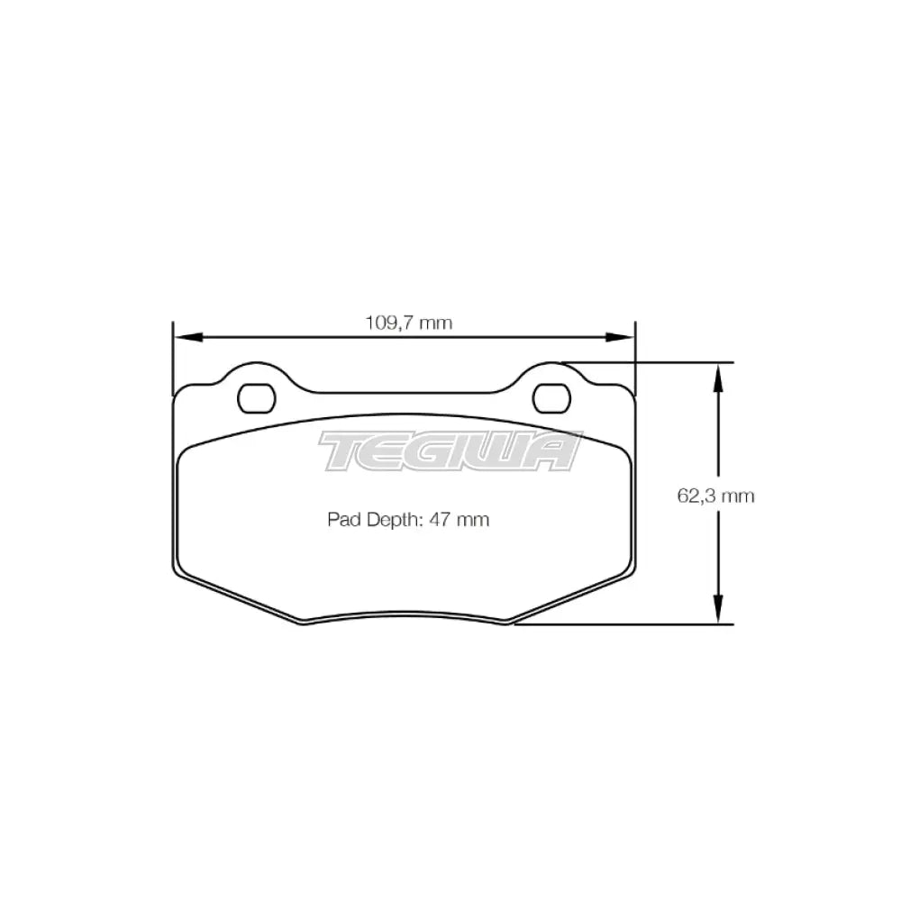 Pagid Brake Pads Ford Mustang Shelby GT350 6 Piston Brembo Caliper / 15.5 Disc 15- Rear / RSL 29 Brake Pads