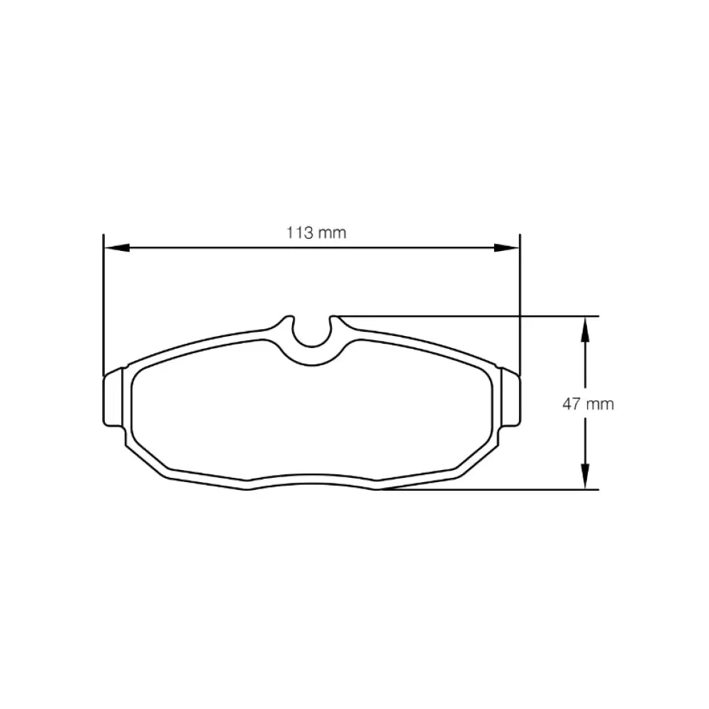 Pagid Brake Pads Ford Mustang Shelby GT500 4 Piston Brembo Caliper / 15 Disc 41821 Brake Pads