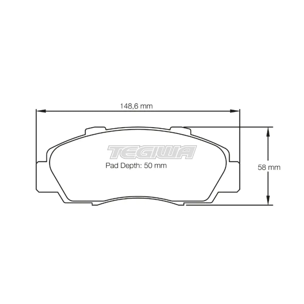 Pagid Brake Pads Honda Integra Type R DC2 96-01 Front / RSL 29 Brake Pads