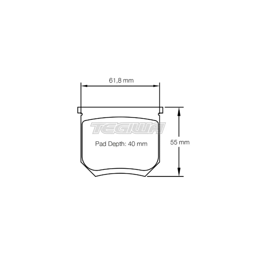 Pagid Brake Pads Lucas / Girling NR Caliper 17.5mm 8055 / RSH 42 Brake Pads