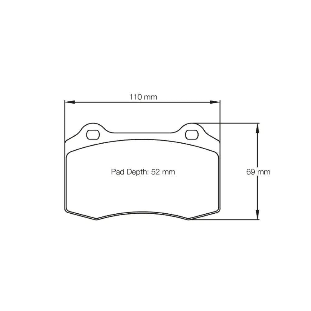 Pagid Brake Pads Maserati Ghibli M157 6 Piston Brembo Caliper / Disc 360Mm 13- Brake Pads