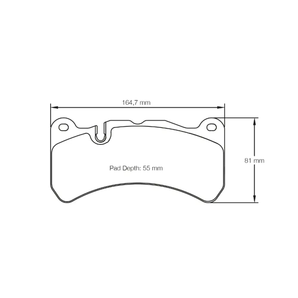 Pagid Brake Pads Maserati Ghibli M157 6 Piston Brembo Caliper / Disc 360Mm 13- Brake Pads