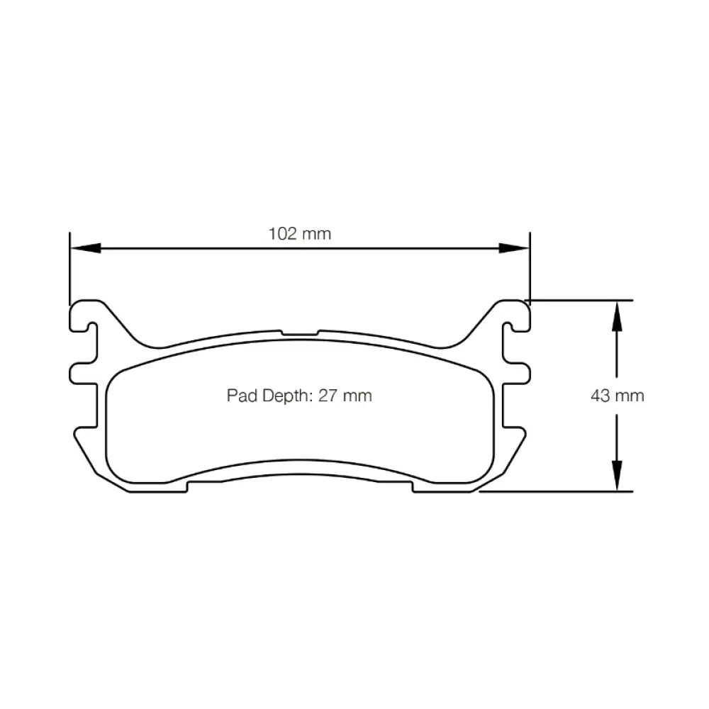 Pagid Brake Pads Mazda Miata 1.8 NB Spec Miata 94-00 Brake Pads