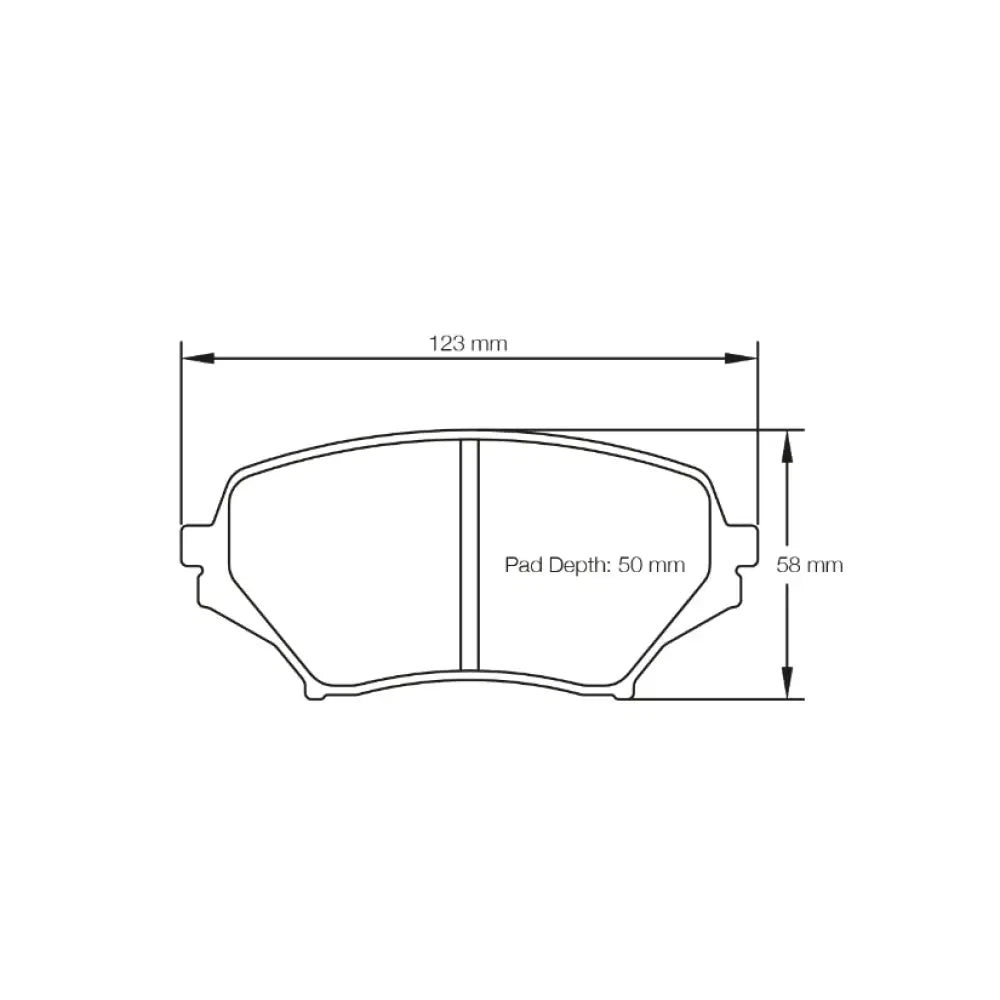 Pagid Brake Pads Mazda Mx-5 Miata Nc 42156 Brake Pads