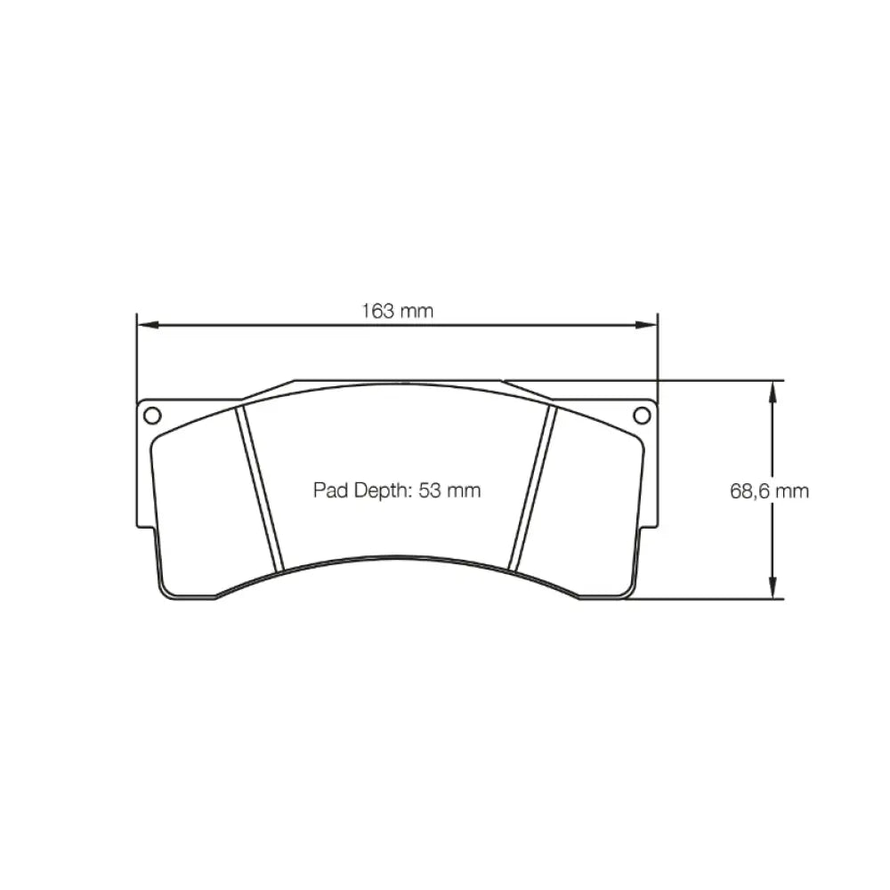 Pagid Brake Pads Mclaren 650S GT3 Race Car AP Caliper 15-16 Brake Pads