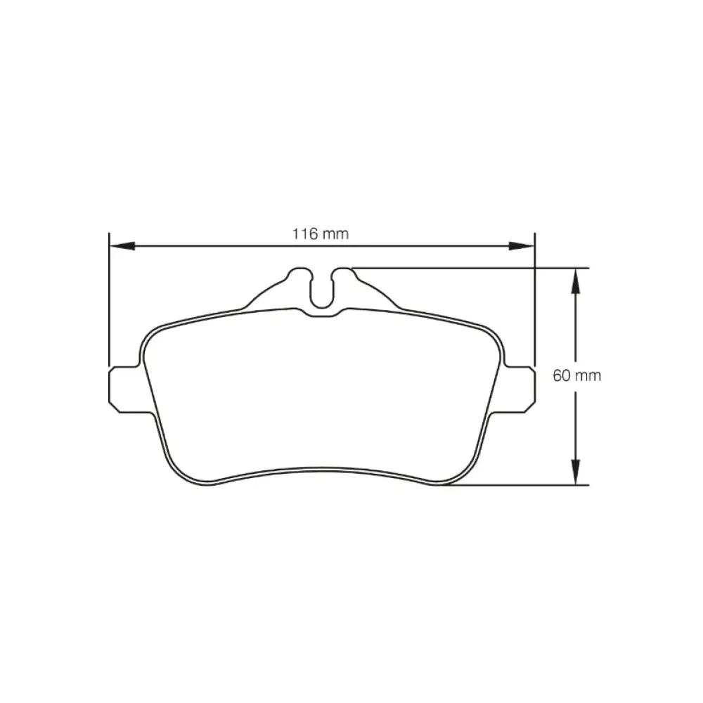 Pagid Brake Pads Mercedes CLA Cup Race Car 12- Brake Pads