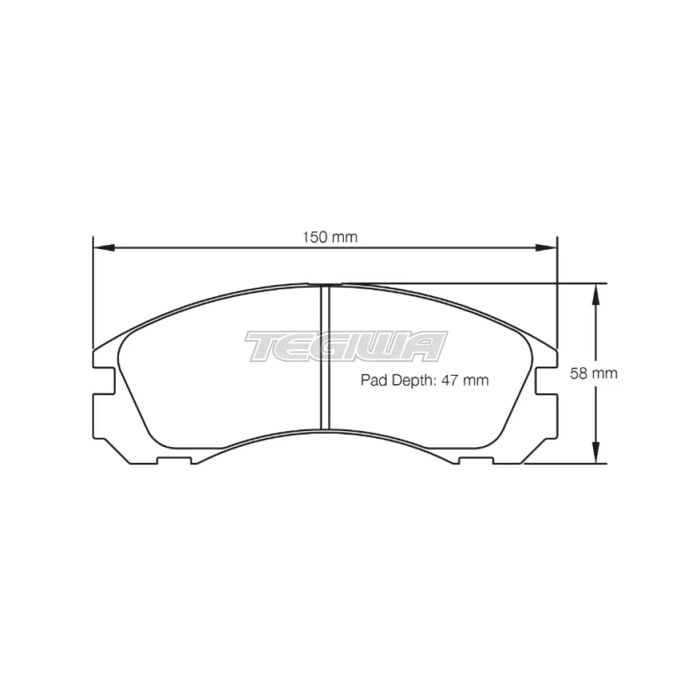 Pagid Brake Pads Mitsubishi 3000 GT 92-96 Front / RS 42 Brake Pads
