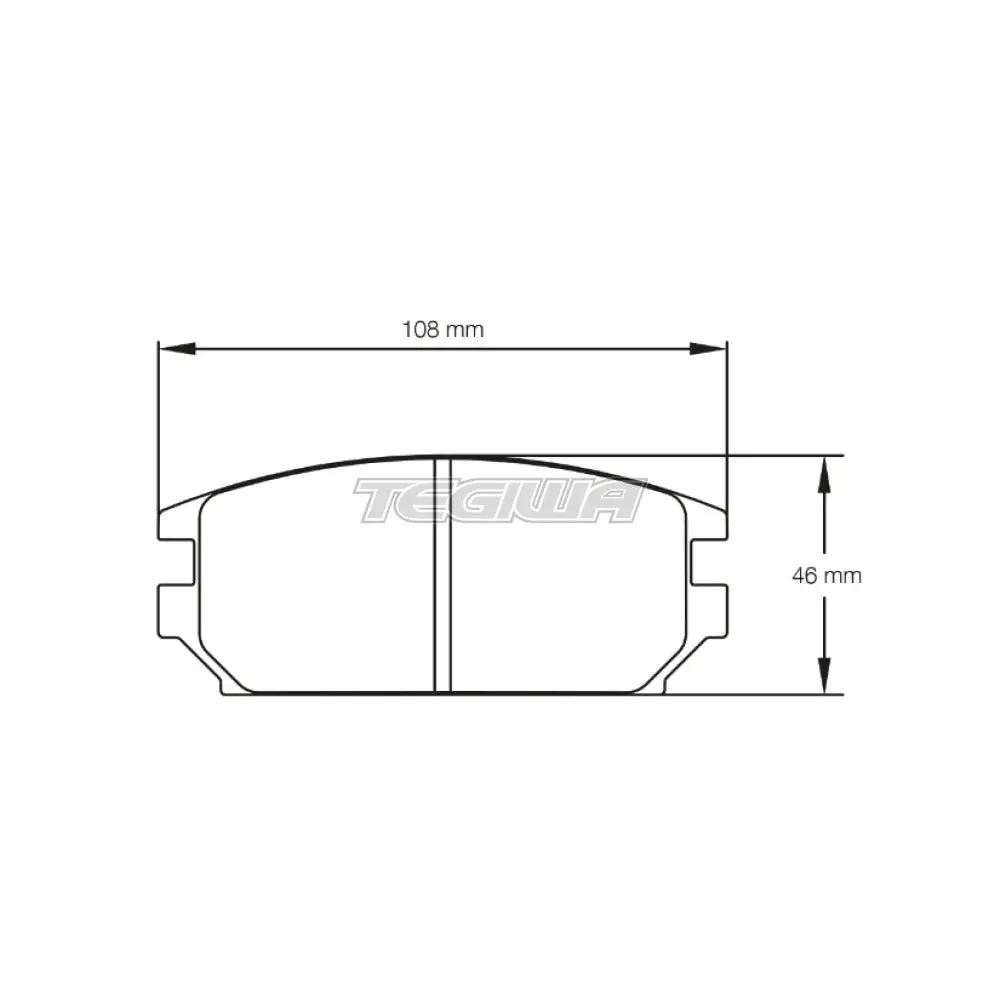 Pagid Brake Pads Mitsubishi Lancer Evo IV 95-97 Rear / RS 42 Brake Pads