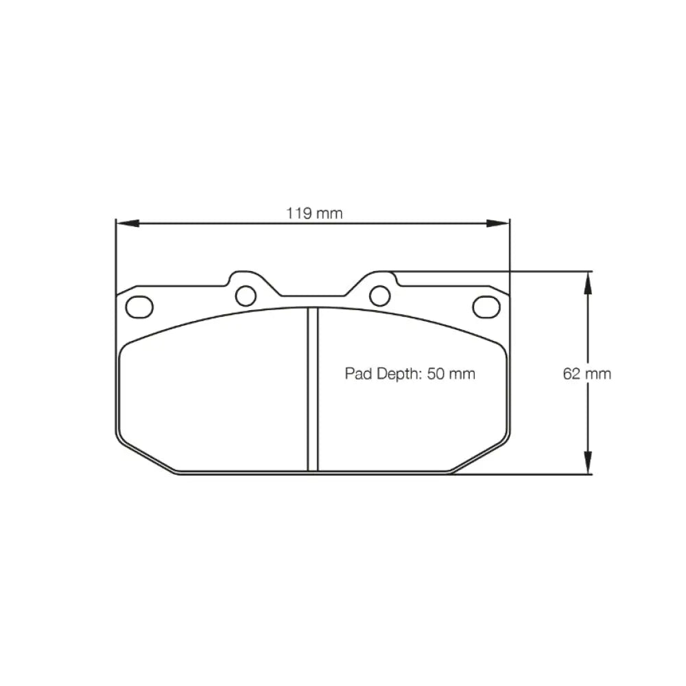 Pagid Brake Pads Nissan 300ZX 89-97 Brake Pads