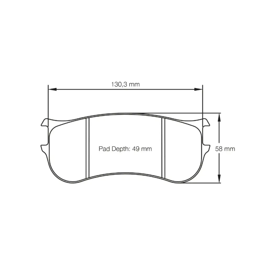 Pagid Brake Pads PFC ZR22 4 Piston Caliper Brake Pads