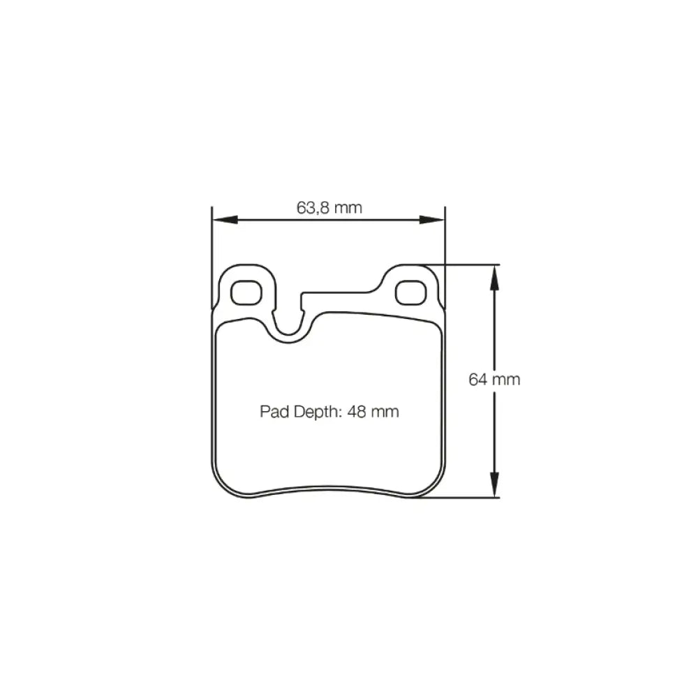 Pagid Brake Pads Porsche 964 C2 3.6 88-91 Brake Pads