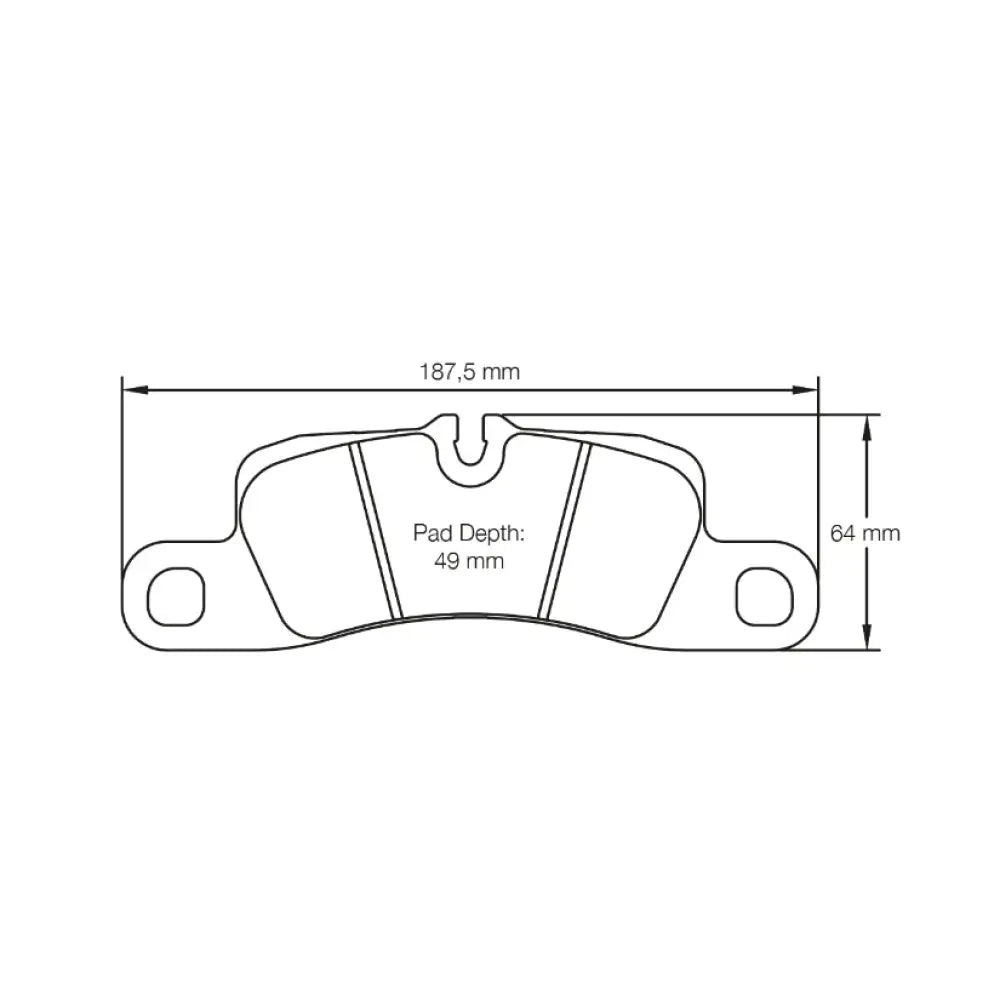 Pagid Brake Pads Porsche 991 3.4 Carrera Iron Brakes 42309 Brake Pads
