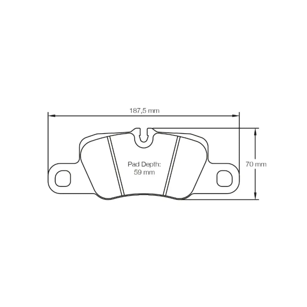Pagid Brake Pads Porsche 991 3.8 Carrera S Ceramic Brakes 42309 Brake Pads