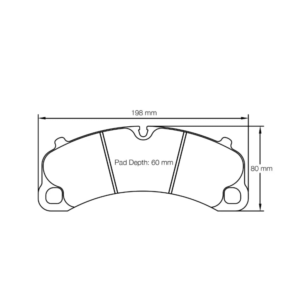 Pagid Brake Pads Porsche 991 3.8 Carrera S Ceramic Brake Caliper With RBD Cast Iron Disk 11- Brake Pads