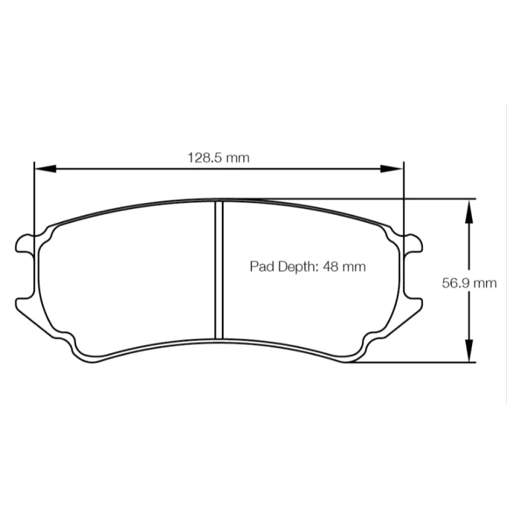 Pagid Brake Pads Porsche 991 GT3 R Race Car 16-18 Brake Pads