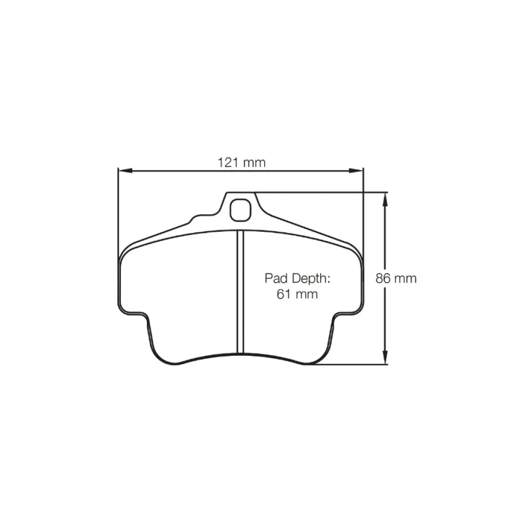 Pagid Brake Pads Porsche 996 3.4 C Cup 99-01 Brake Pads