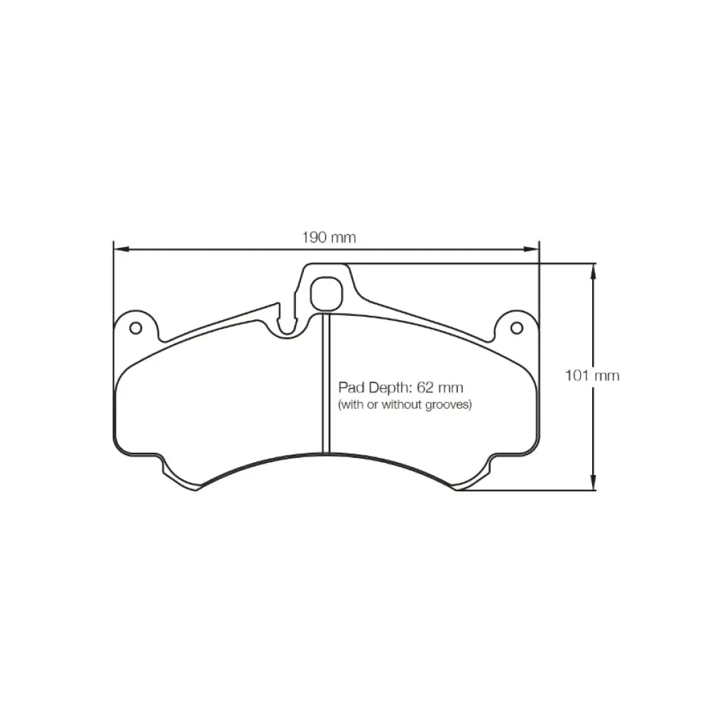 Pagid Brake Pads Porsche 997 GT3 Cup 19 mm Thick Pads 43804 Brake Pads