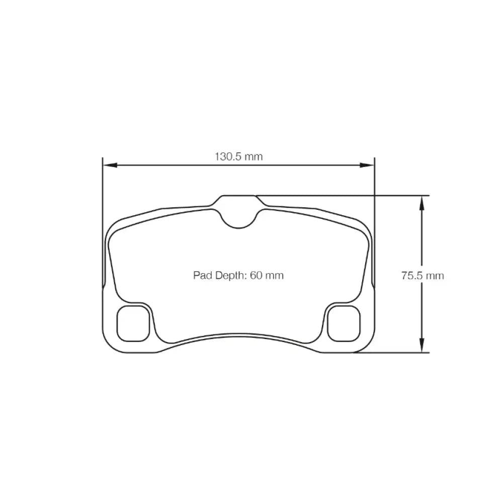 Pagid Brake Pads Porsche 997 GT3 Cup 19 mm Thick Pads 43804 Brake Pads