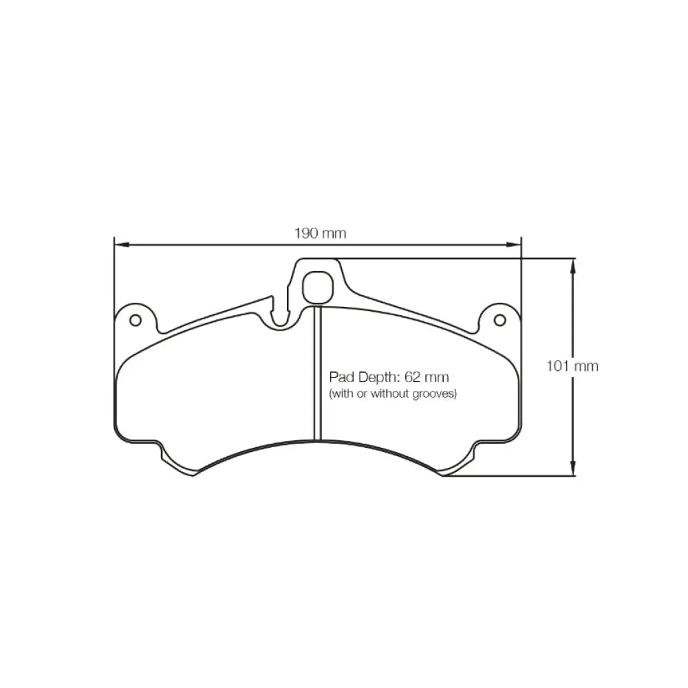 Pagid Brake Pads Porsche 997 GT3 Rally 43804 Brake Pads