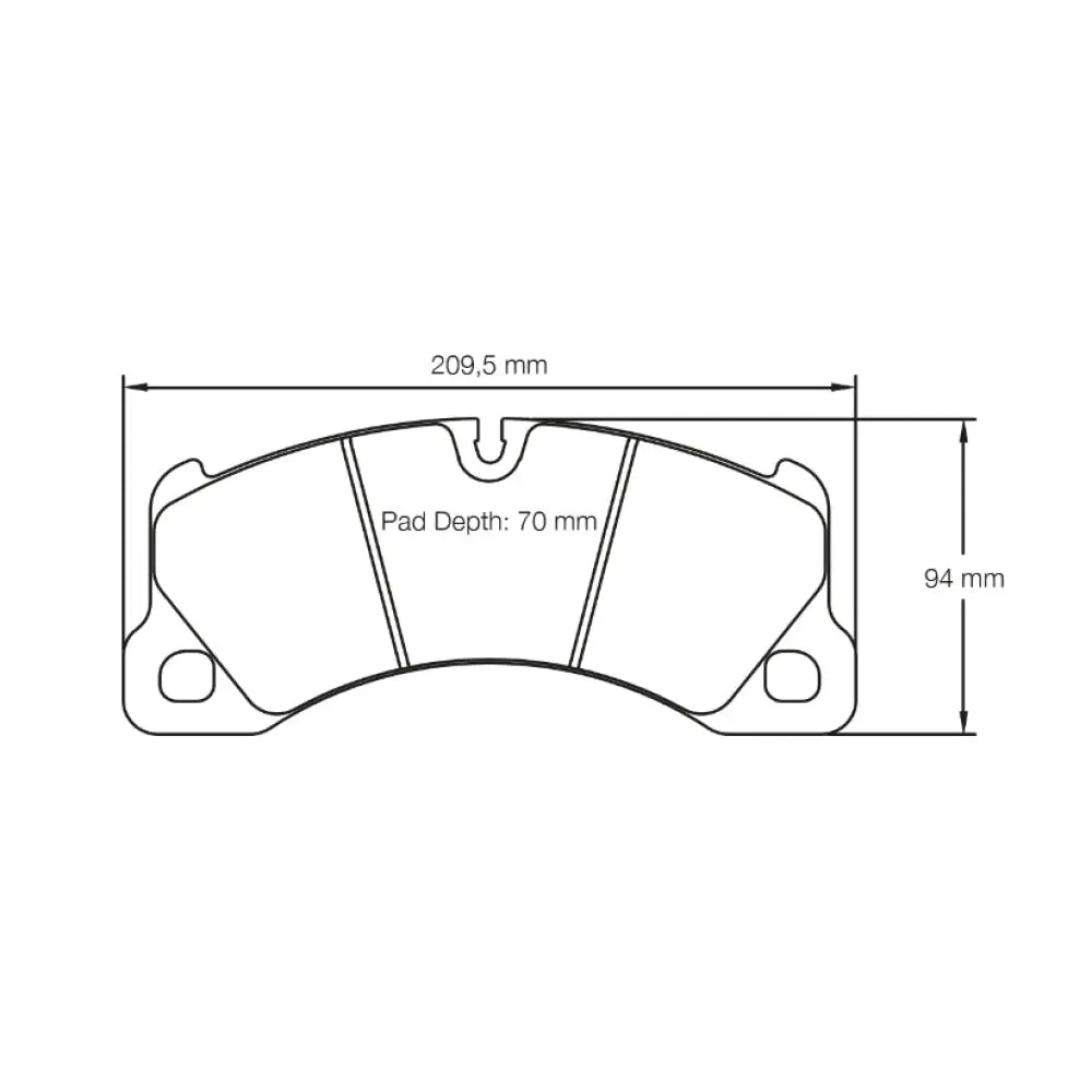 Pagid Brake Pads Porsche Cayenne Cast Iron & Ceramic Brakes 06- Brake Pads