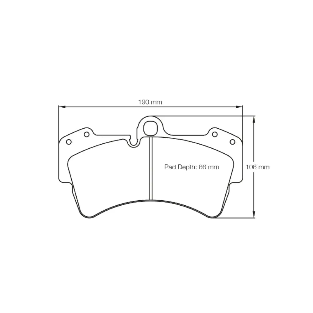 Pagid Brake Pads Porsche Cayenne Turbo 18 Wheels 43740 Brake Pads