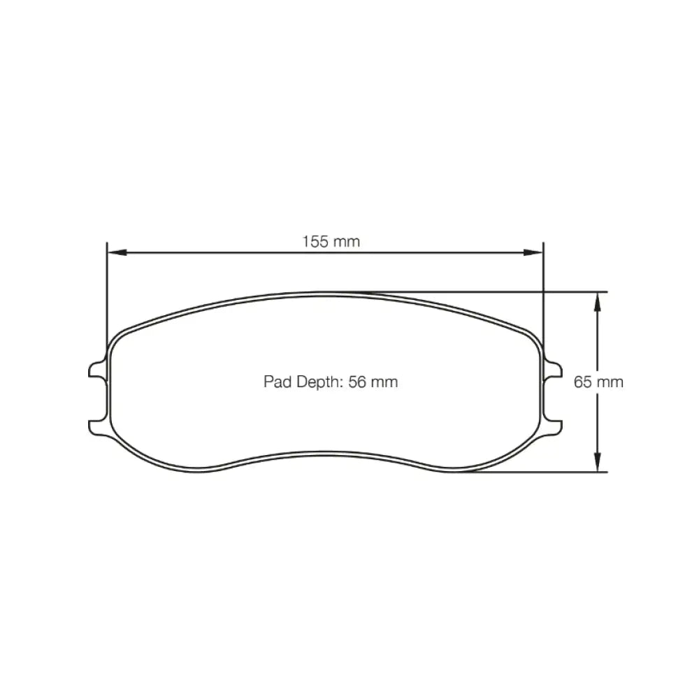 Pagid Brake Pads Porsche Cayman GT4 MR PFC Brakes 22/20 mm 16- Brake Pads