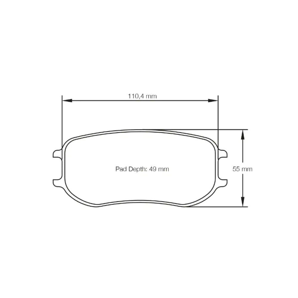 Pagid Brake Pads Porsche Cayman GT4 MR PFC Brakes 22/20 mm 16- Brake Pads