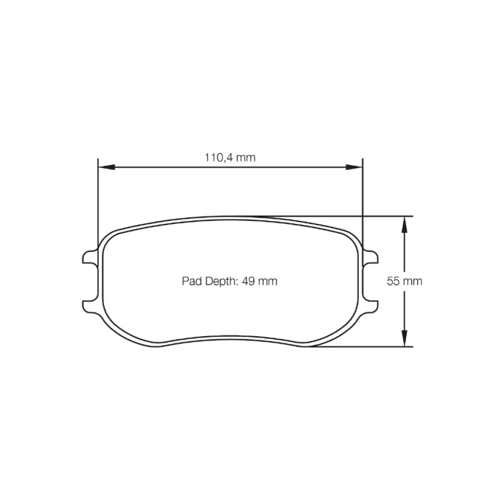Pagid Brake Pads Porsche Cayman GT4 MR PFC Brakes 28/26 mm 16- Brake Pads