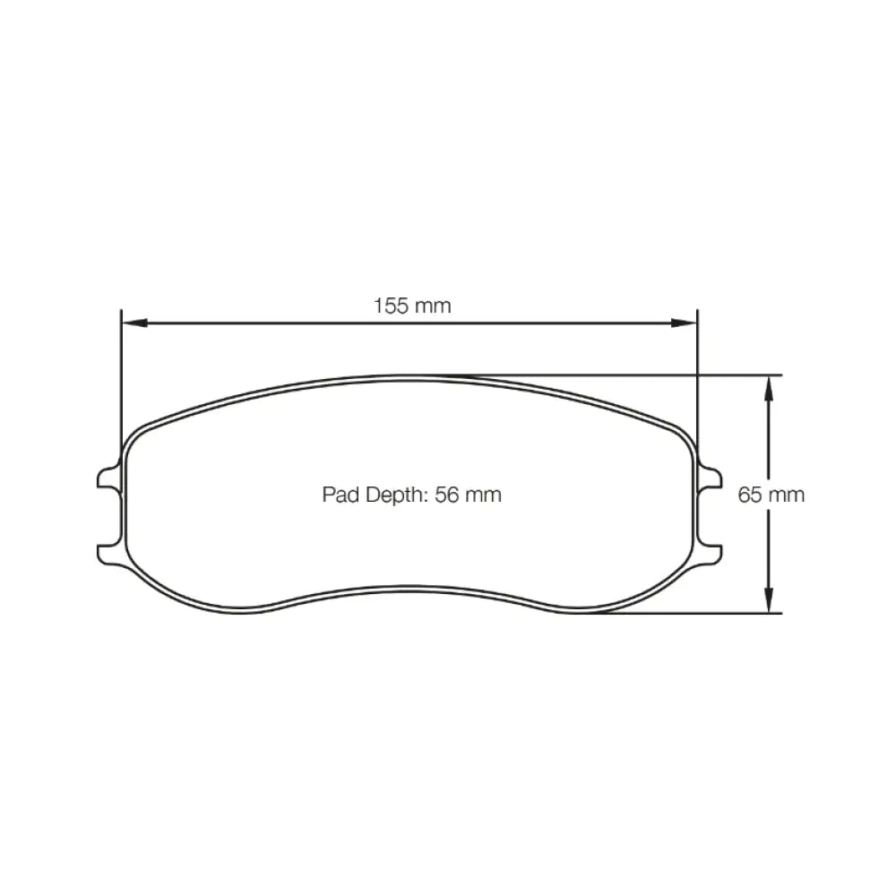 Pagid Brake Pads Porsche Cayman GT4 MR PFC Brakes 28/26 mm 16- Brake Pads