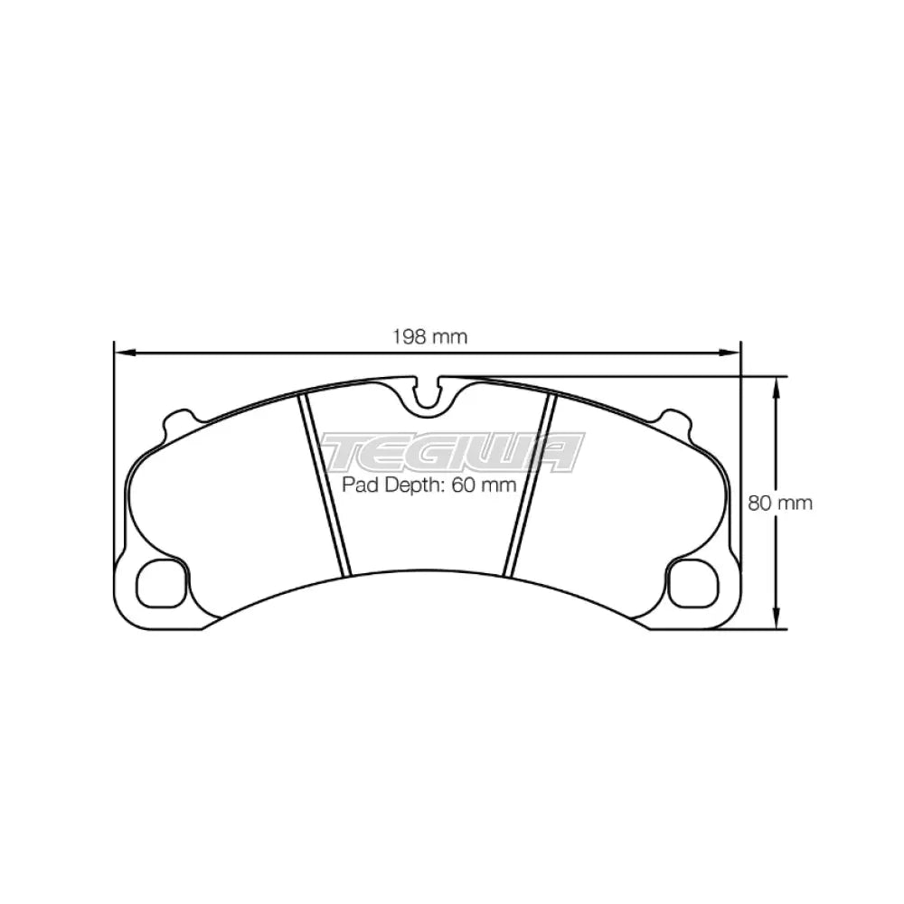 Pagid Brake Pads Porsche Cayman S Ceramic Brake Caliper With RBD Cast Iron Disc 13- Front / RSL 1 Brake Pads