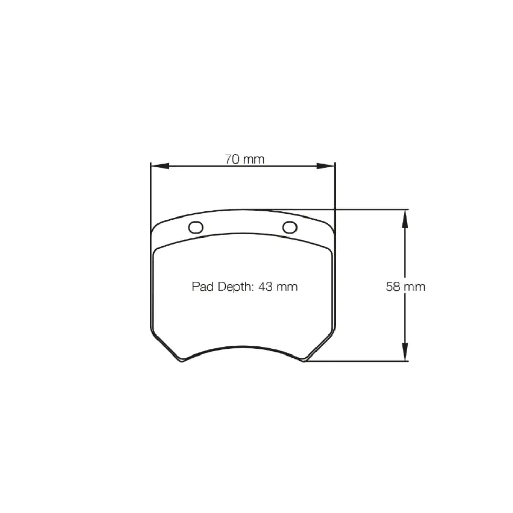 Pagid Brake Pads Seat Leon Cupra TCR Race Car 15- Brake Pads