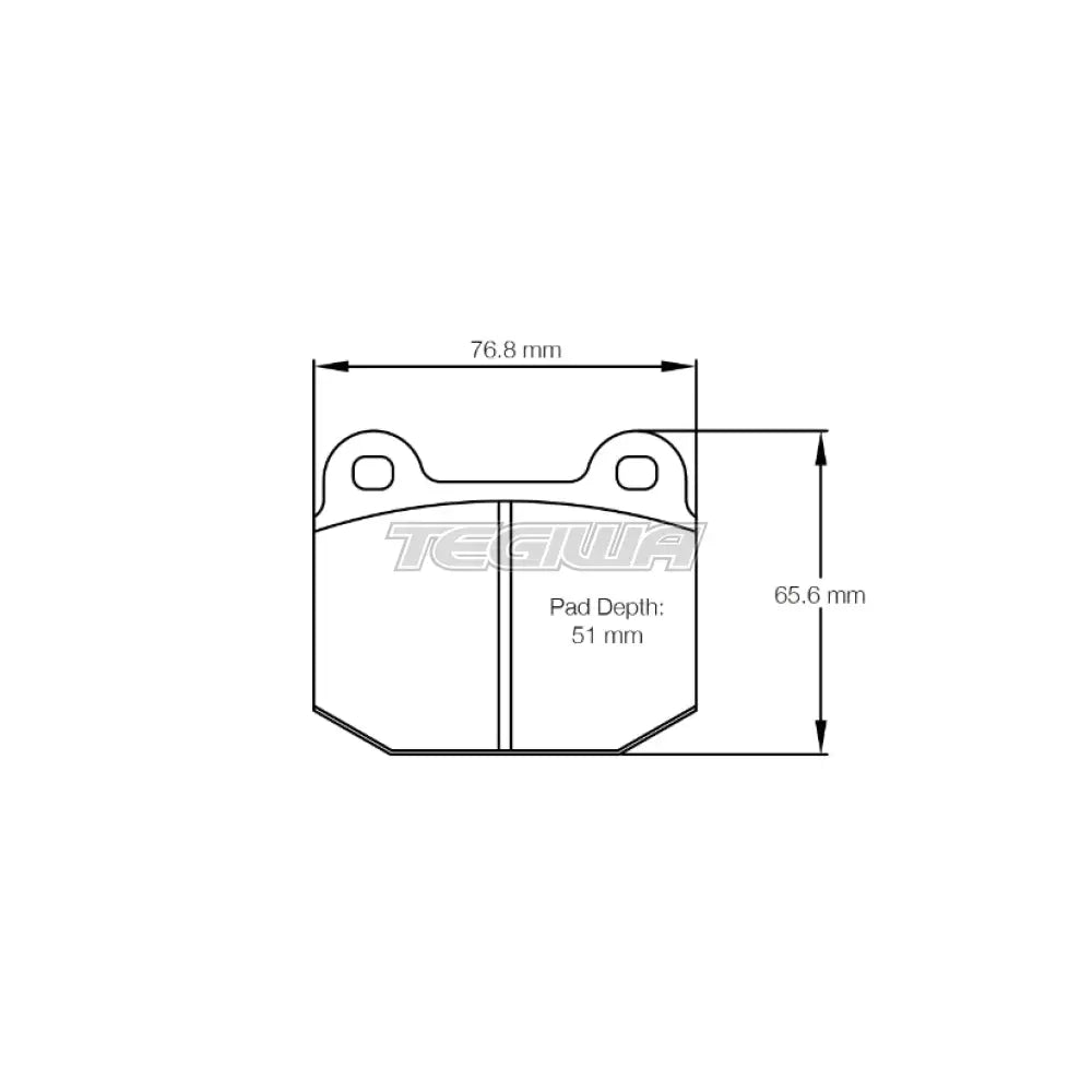 Pagid Brake Pads Vauxhall Ascona B 75-78 Front / RSH 42 Brake Pads