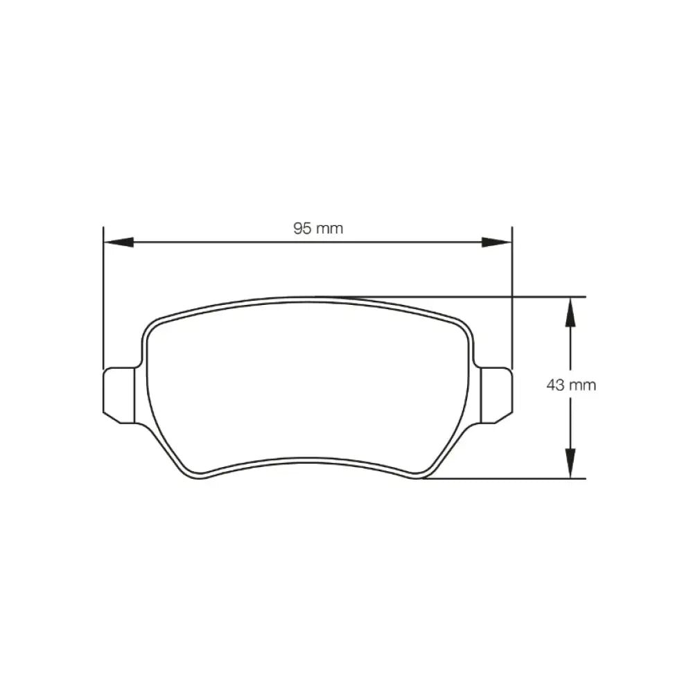 Pagid Brake Pads Vauxhall Astra G OPC 99-03 Brake Pads