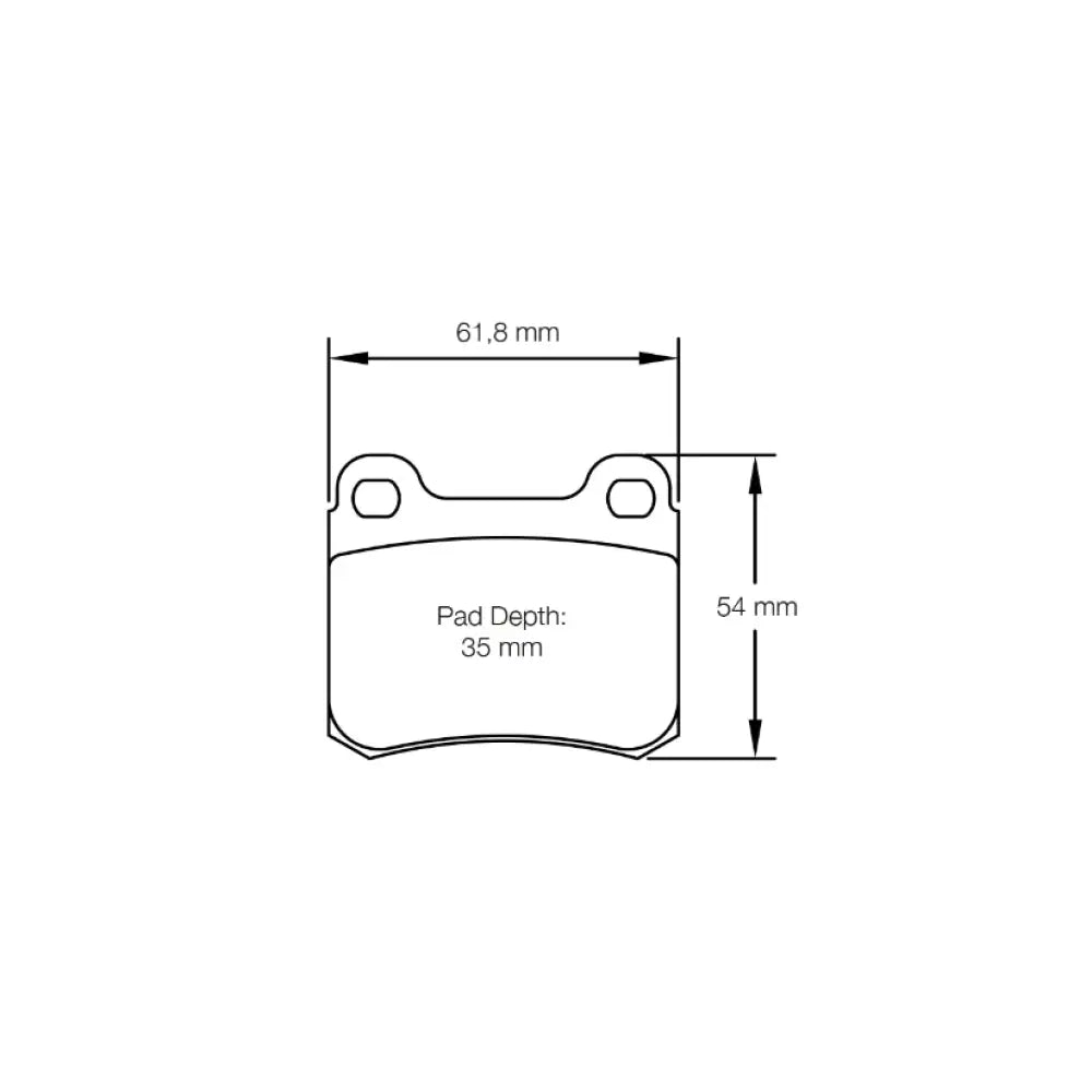 Pagid Brake Pads Vauxhall Calibra 2.0i 16V 90-94 Brake Pads
