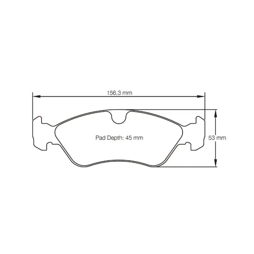 Pagid Brake Pads Vauxhall Calibra 2.0i 16V 90-94 Brake Pads