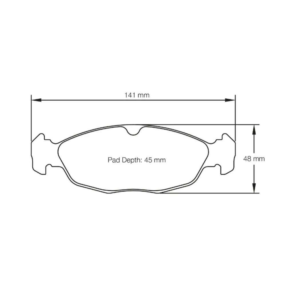 Pagid Brake Pads Vauxhall Corsa B 1.6 Gsi 16V 93-00 Brake Pads