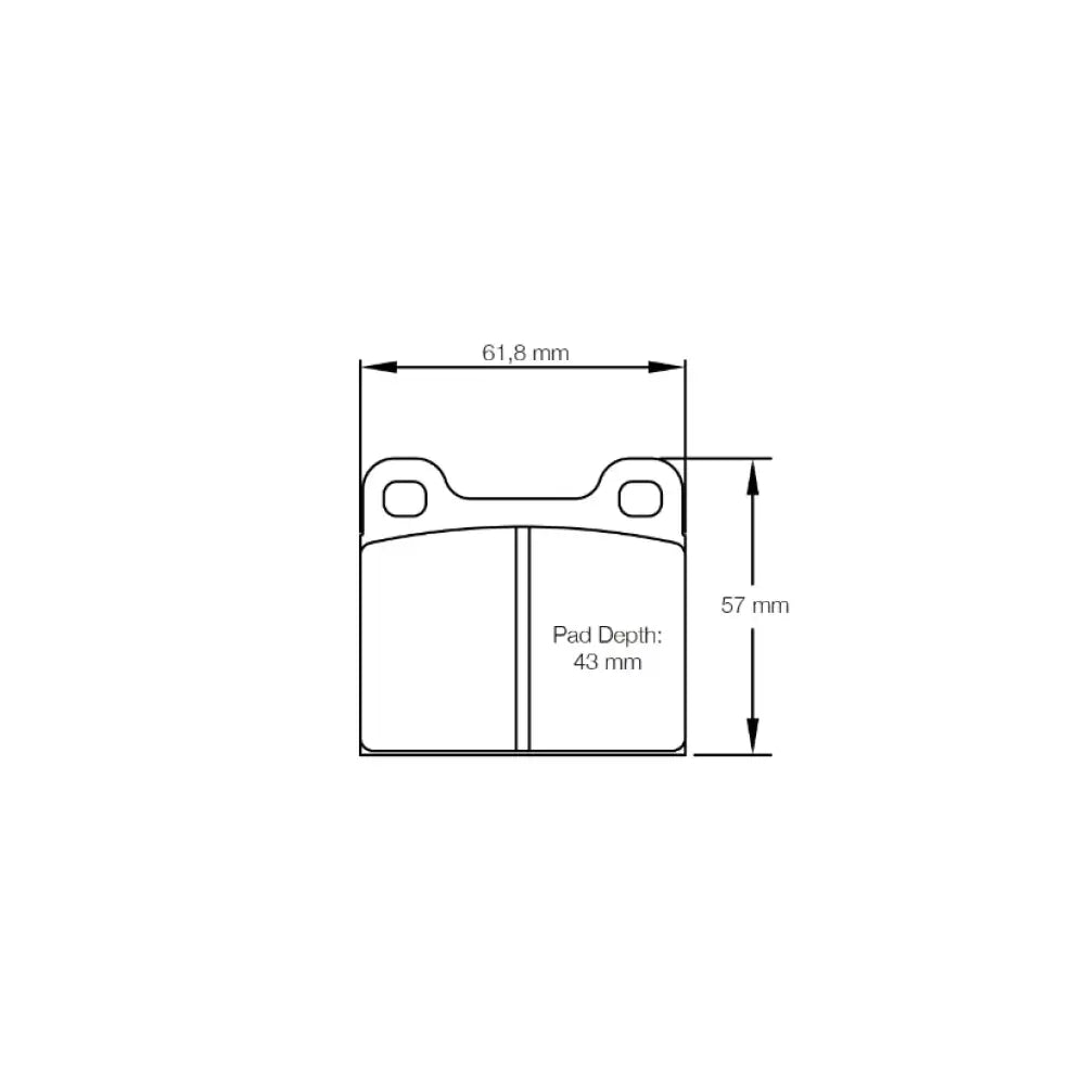 Pagid Brake Pads VW Golf 1.1/1.3/1.6 GTI 75-83 Brake Pads