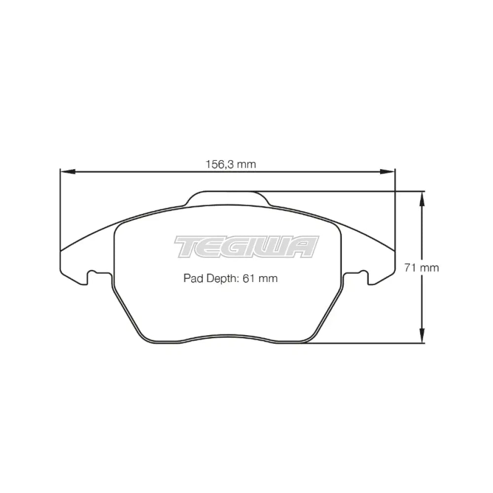 Pagid Brake Pads VW Golf Vi GTI Disc 312 mm 43808 Front / RSL 29 Brake Pads