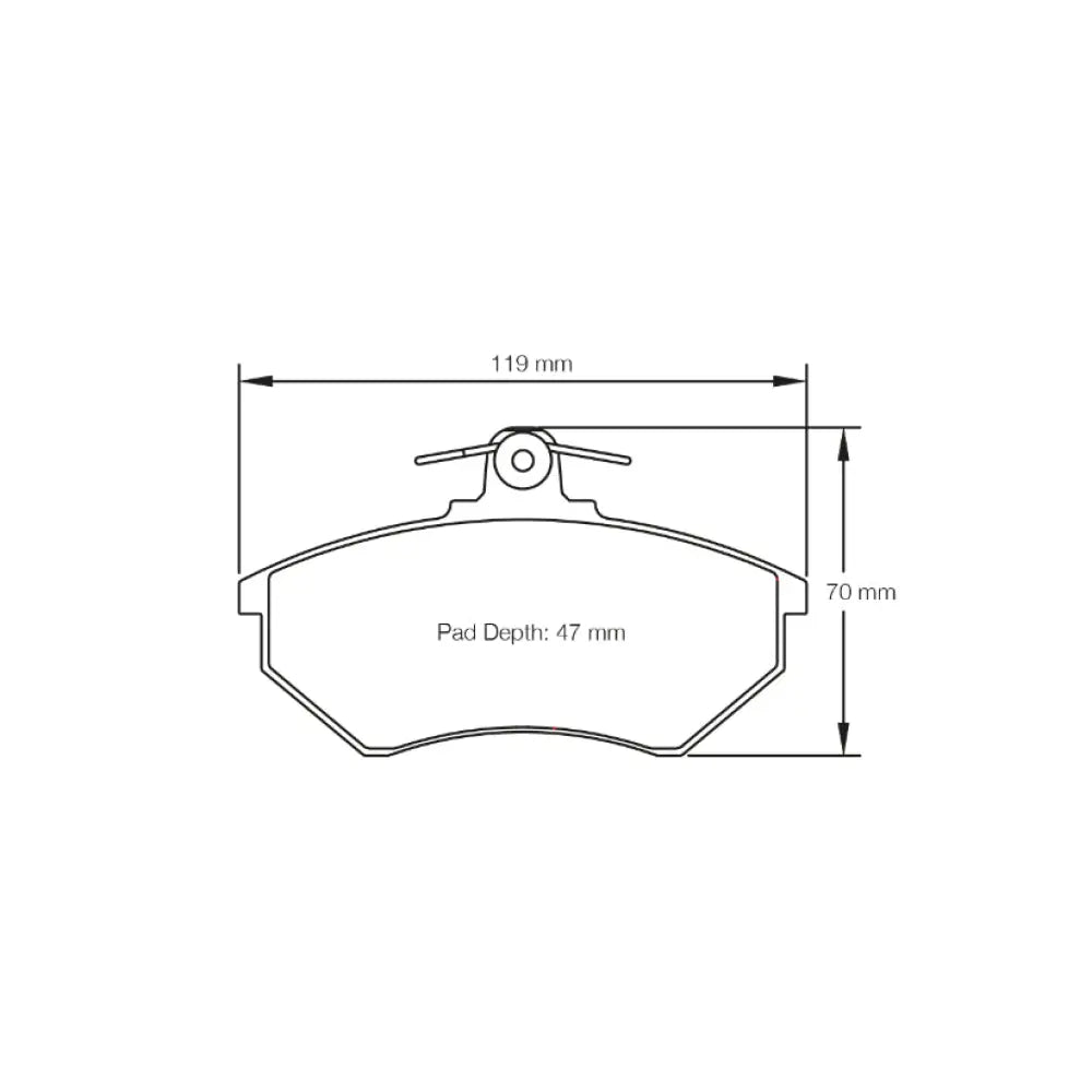 Pagid Brake Pads VW Lupo 1.6 GTI 00-05 Brake Pads