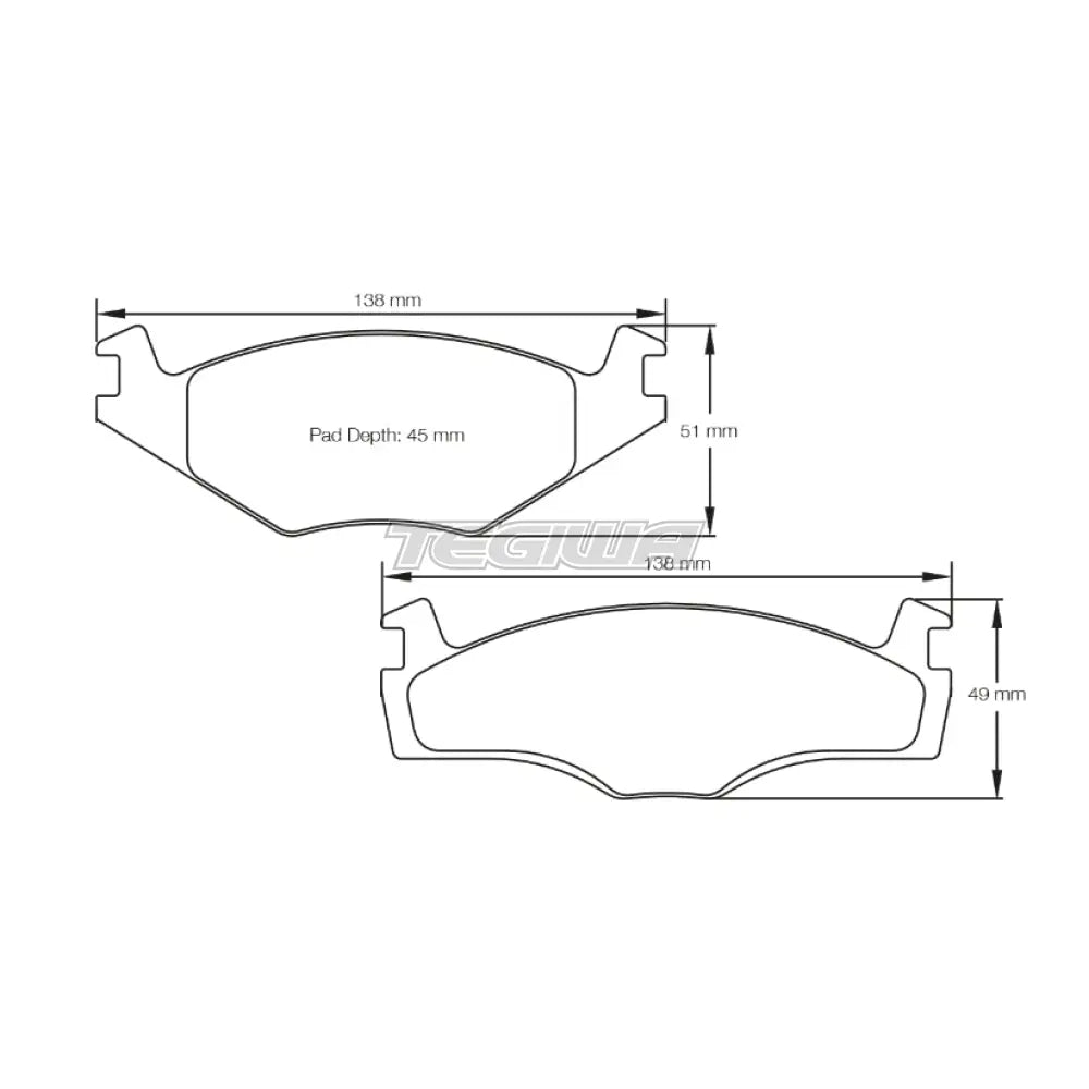 Pagid Brake Pads VW Polo 6N 1.3I & 1.4I 94-99 Front / RSL 29 Brake Pads