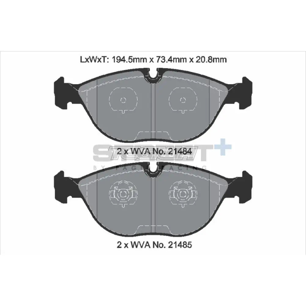Pagid Street + Brake Pads Audi Rs4 B5 Quattro 00-01 Front