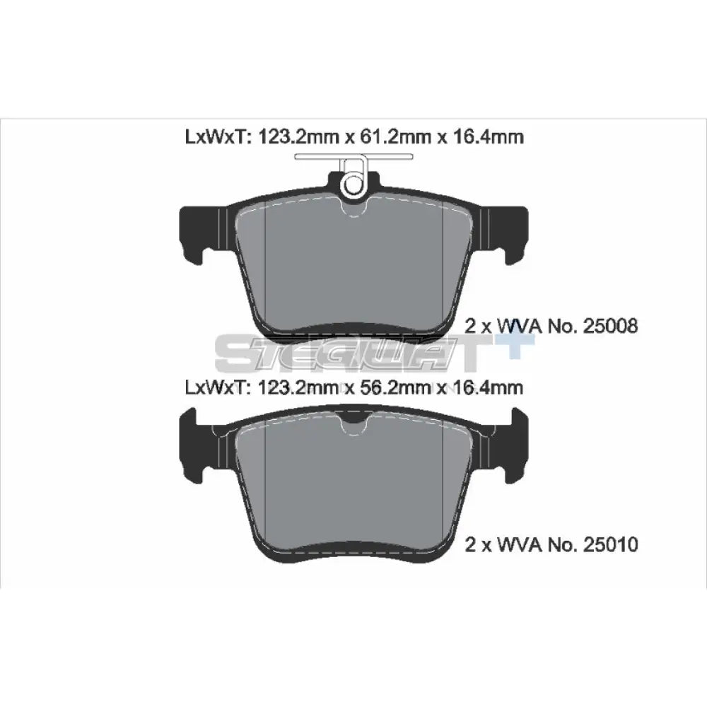 Pagid Street + Brake Pads Audi Tts 8S 21 Rear