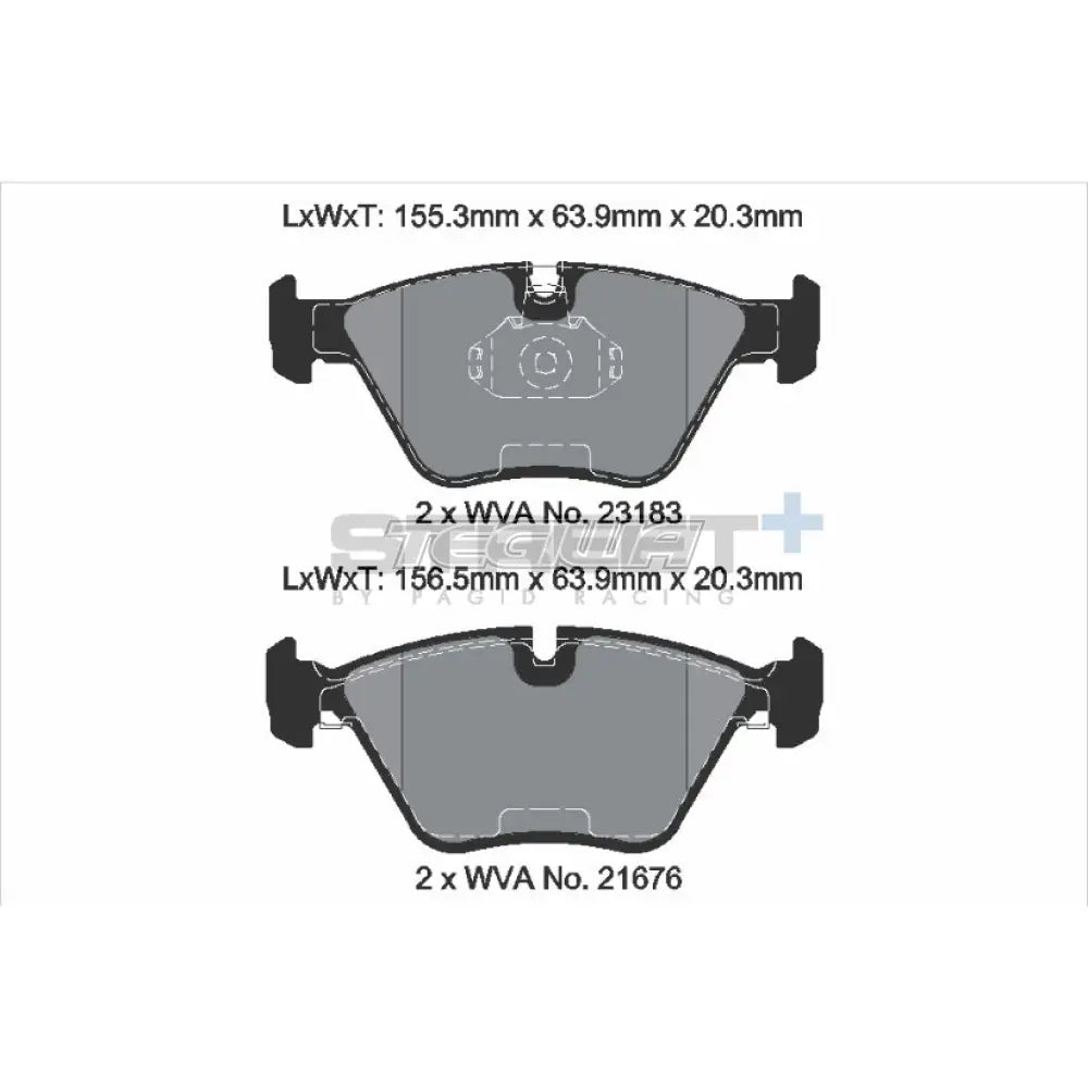 Pagid Street + Brake Pads Bmw 3-Series E46 330 Cd 05-07 Front