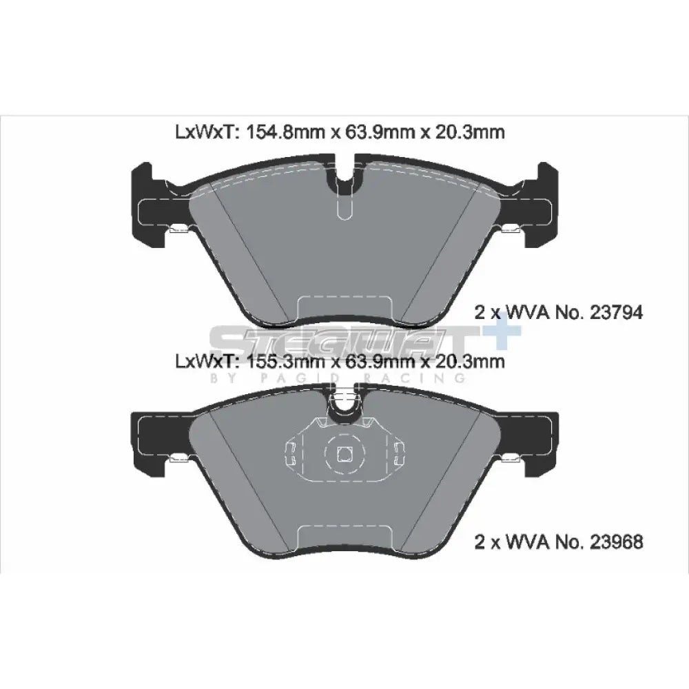Pagid Street + Brake Pads Bmw 3-Series E9X 01-13 Front - T8045Sp2001