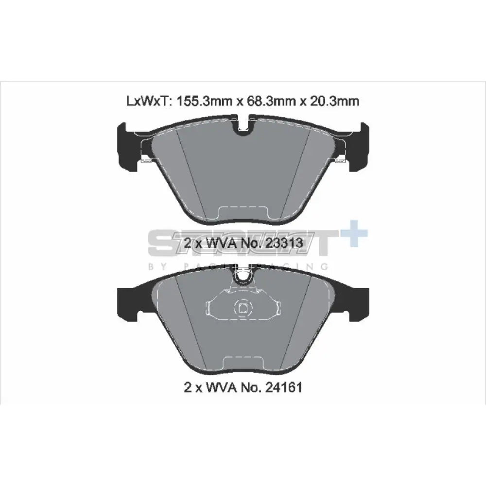Pagid Street + Brake Pads Bmw 3-Series E9X 01-13 Front - T8169Sp2001